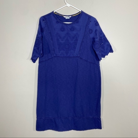 Boden Eyelet Embroidered Dress 8 - Picture 1 of 8